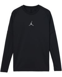 Nike - Dri-Fit Logo Printing Round Neck Sports Pullover Long Sleeves - Lyst