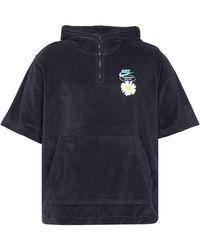 Nike - Sportswear Solid Color Embroidered Daisy Logo Printing Hooded Sports Short Sleeve - Lyst