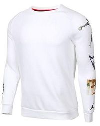 Nike - Athleisure Casual Sports Printing Round Neck Long Sleeves - Lyst