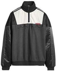 adidas - X Alexander Wang Crossover Logo Printing Colorblock Half Zipper Casual Sports Jacket - Lyst