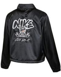 Nike - (Wmns) As W Sportswear Jkt Jacket Satin Femme - Lyst