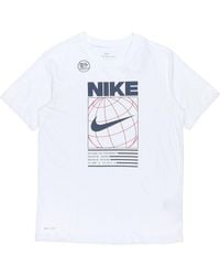Nike - Dri-Fit Geometry Pattern Logo Printing Quick-Dry Sports T-Shirt - Lyst