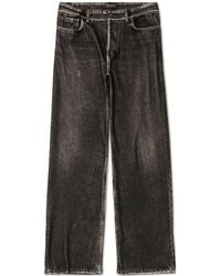Balenciaga - Denim Trompe L'Oeil Pants - Lyst