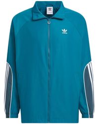 adidas - Originals 3-Stripes Coach Jacket Asia Sizing - Lyst