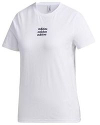 adidas - (Wmns) Neo Casual Sports Round Neck Short Sleeve - Lyst