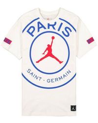 Nike - Paris Saint-germain Logo Tee Printing Short Sleeve Us Edition - Lyst