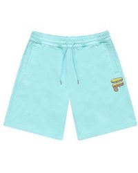 Fila - Logo Print Shorts 'Sky' - Lyst
