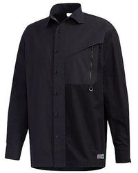 adidas - Originals Solid Color Splicing Casual Long Sleeves Shirt - Lyst