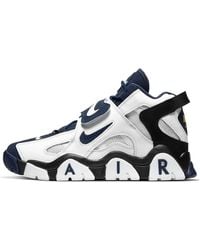 Nike air hot sale barrage mid blue