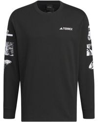 adidas - National Geographic Aeroready Graphic Long Sleeve Tee Asia Sizing - Lyst