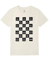 Vans - (Wmns) Grid Printing Slim Fit Round Neck Short Sleeve - Lyst
