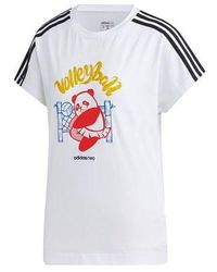 adidas - (Wmns) Neo Panda Tee Printing Loose Short Sleeve - Lyst
