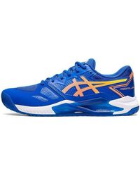 Asics - , Gel-challenger 13 Tennis Shoe, Steel Blue/white, 9 Uk - Lyst