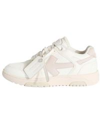 Off-White c/o Virgil Abloh - Off- Slim Out Of Office Leather Sneakers - Lyst