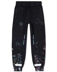Off-White c/o Virgil Abloh - Diagonal Galaxy Brushed Sweatpants - Lyst