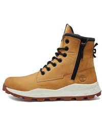 Timberland - Brooklyn Side Zip Sneaker Wide Fit Boot 'Wheat Nubuck' - Lyst