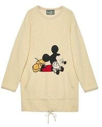 Gucci - (Wmns) X Disney Cotton Crew Neck Dress - Lyst