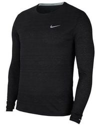 Nike - As Nk Df Miler Top Ls - Lyst