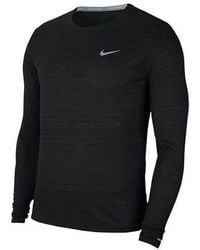 Nike - As Nk Df Miler Top Ls - Lyst