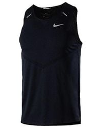 Nike - Dri-Fit Rise 365 Reflective Logo Printing Running Sports Vest - Lyst