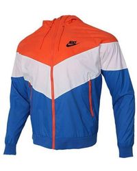 Nike - Woven Windproof Athleisure Casual Sports Hooded Jacket - Lyst