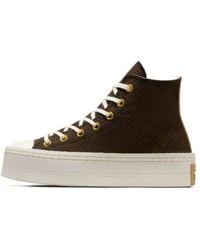 Converse - (Wmns) Chuck Taylor All Star Modern Corduroy Lift Platform 'Fresh Brew' - Lyst