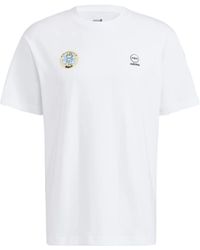 adidas - Neo M Sw Slogan Tee Solid Color Alphabet Printing Athleisure Casual Sports Short Sleeve Couple Style - Lyst