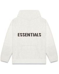 Fear Of God - Fw20 Knit Logo Hoodie 'Oatmeal' - Lyst