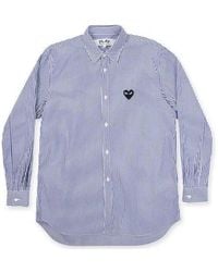COMME DES GARÇONS PLAY - Emblem Striped Button Down - Lyst