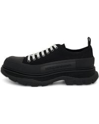 McQueen - Tread Slick Low Lace Up Shoes - Lyst