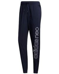 adidas - Neo M Ss Tp 2 Alphabet Logo Printing Sports Pants - Lyst