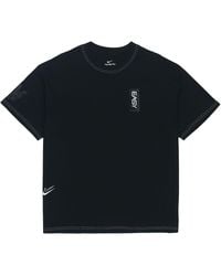 Nike - Solid Color Alphabet Pattern Printing Round Neck Cotton Short Sleeve - Lyst