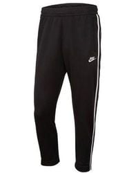 Nike - Side Stripe Print Pants Foot Zipper Knit Sports Trousers - Lyst