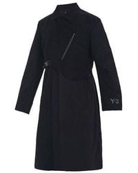 adidas - Y-3 Ch1 Wool Flannel Coat - Lyst