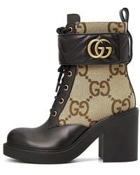 Gucci - (Wmns) Boot With Double G 'Camel Ebony' - Lyst