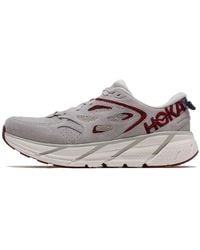 Hoka One One - Clifton L Embroidery 'Lunar Rock Cabernet' - Lyst