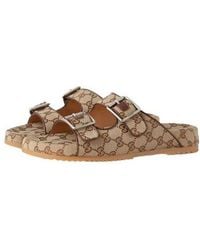 Gucci - Slide Sandal With Straps - Lyst