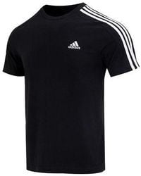 adidas - Essentials Single Jersey 3-Stripes T-Shirt - Lyst