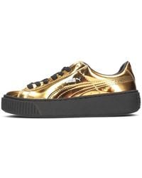 PUMA - (Wmns) Basket Platform 'Metallic' - Lyst