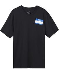 Nike - Dri-Fit Back Cartoon Alphabet Pattern Printing Round Neck Breathable Running Short Sleeve - Lyst