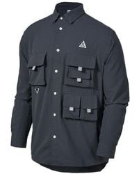 Nike - Acg Dri-Fit Uvdevastation Trail Multiple Pockets Casual Solid Color Long Sleeves Jacket - Lyst
