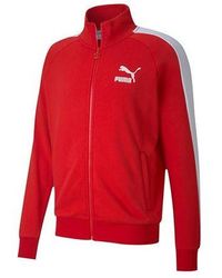 PUMA - Iconic T7 Track Top Ft Knit Jacket - Lyst