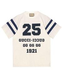 Gucci - Ss21 Alphabet Pattern Loose Short Sleeve T-Shirt - Lyst