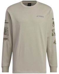 adidas - X National Geographic Aeroready Graphic Long Sleeve Tee Asia Sizing Pebble' - Lyst