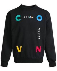 Converse - Sports Contrast Letter Print Crew Neck Sweatshirt - Lyst