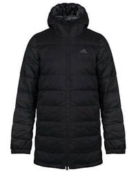 adidas - Rev Aop Parka Stay Warm Camouflage Reversible Sports Hooded Down Jacket - Lyst