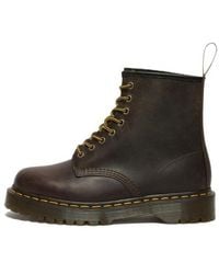 Dr. Martens - 1460 Bex Crazy Horse Leather Lace Up Boots 'Dark' - Lyst