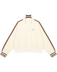 New Balance - (Wmns) Half Zip Sweatshirt 'Cream' - Lyst