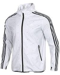 adidas - Wb Aop 3S Woven Casual Sports Hooded Jacket - Lyst