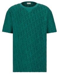 Dior - Ss21 Oblique Printing Cotton Round Neck Short Sleeve - Lyst
